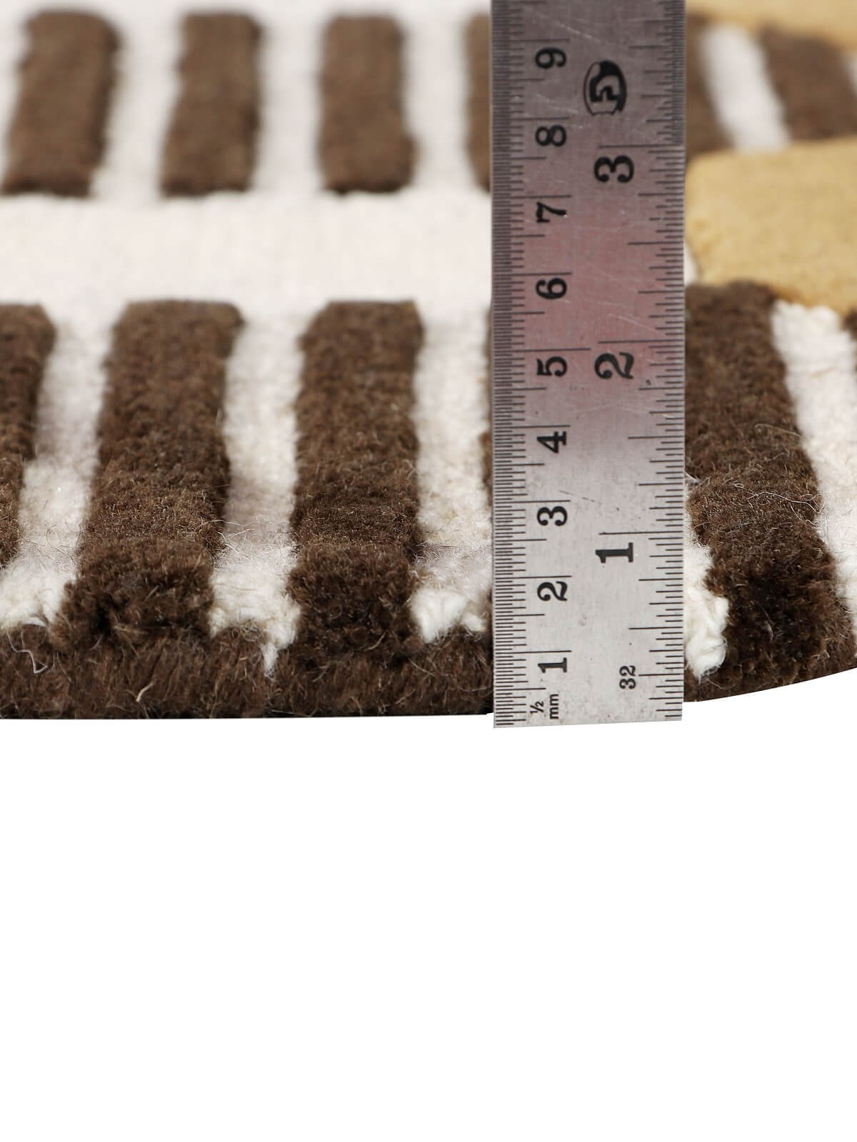hand tufted wool rug pile height