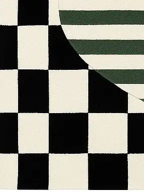 tufted wool rug corner