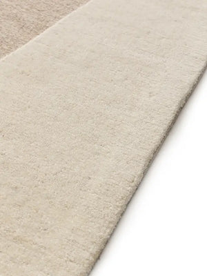 beige tufted wool rug pile height