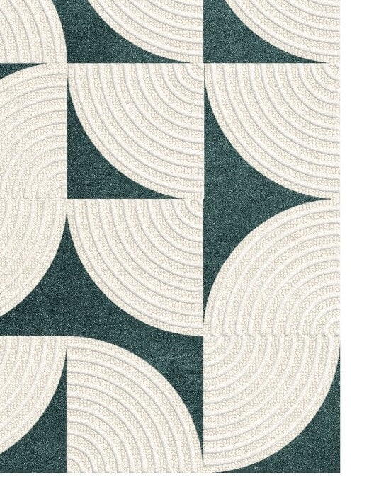 canvas tufted wool rug close up