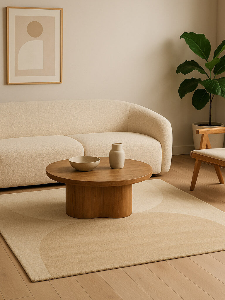 Caramel Hand Tufted Wool Rug