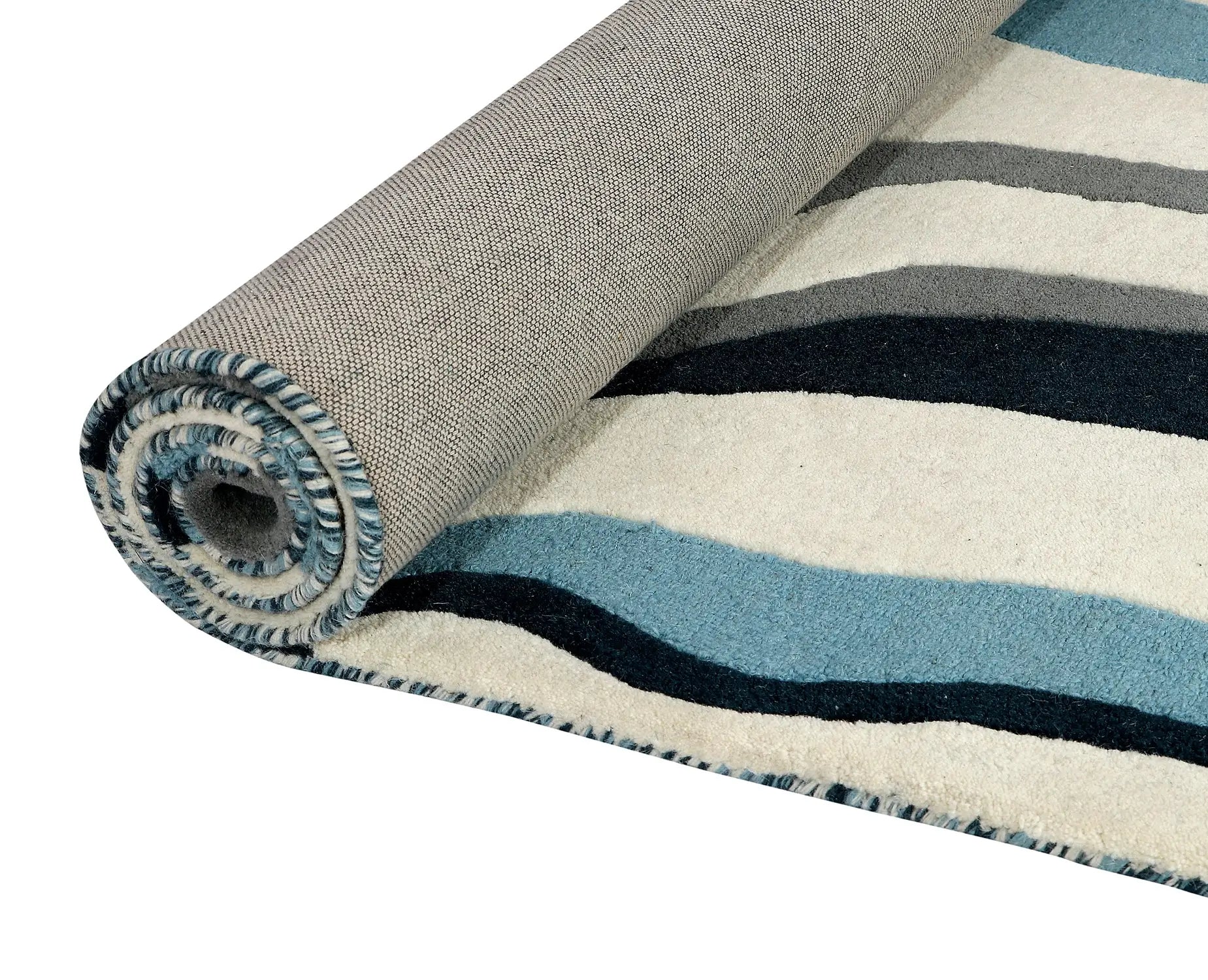 handmade rug roll