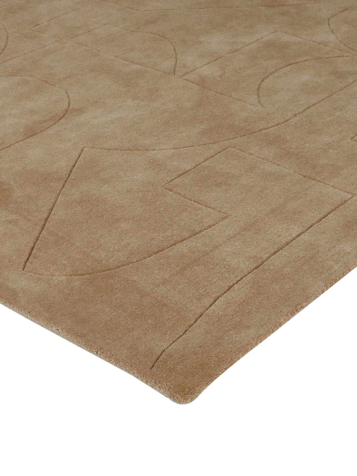 tufted wool rug corner