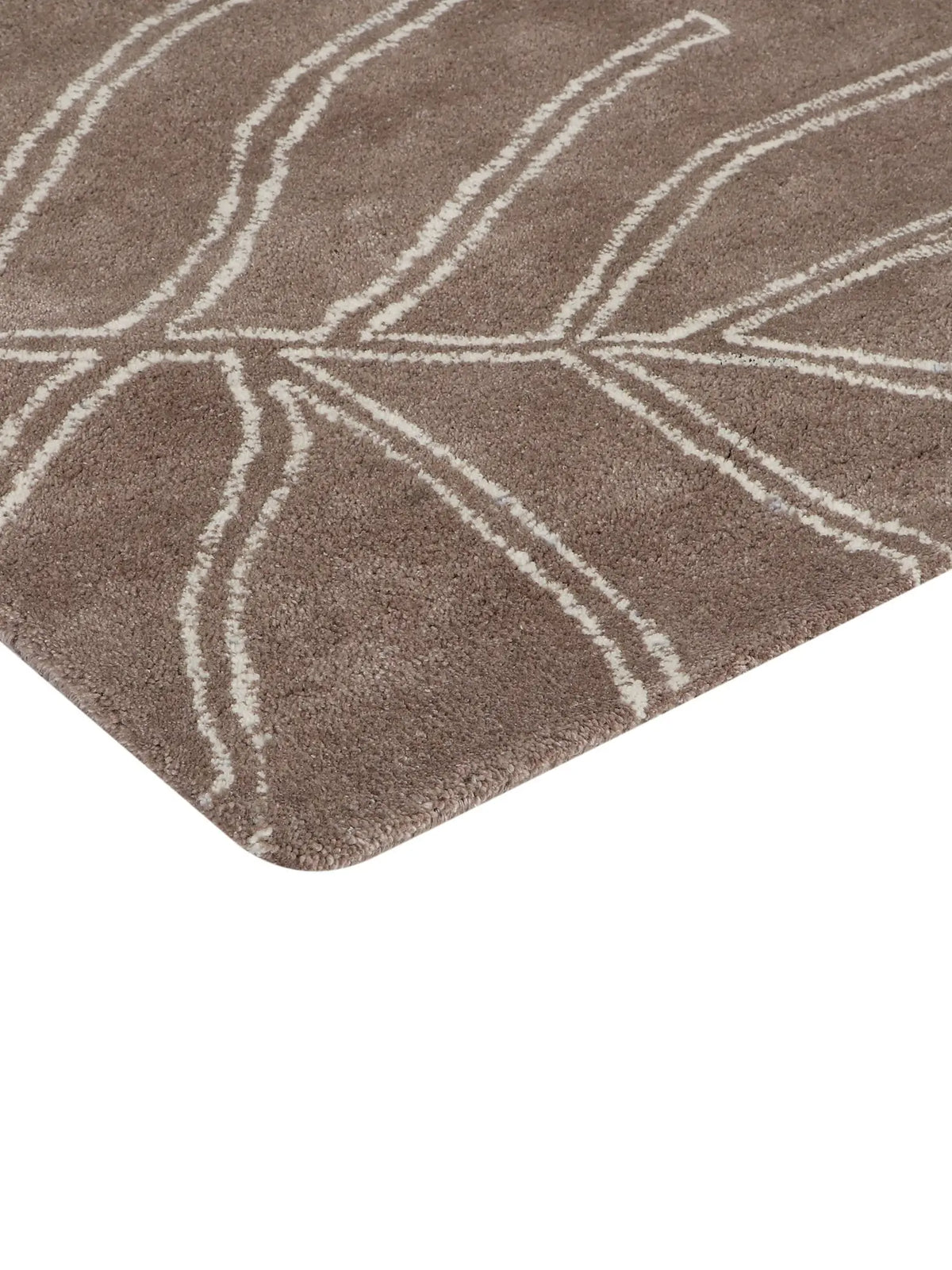 wool area rug corner