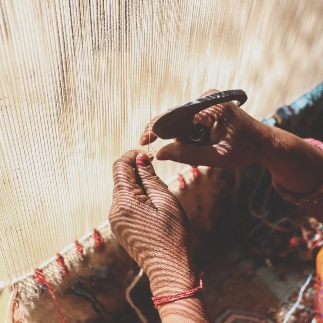 handmade rug making in panipat