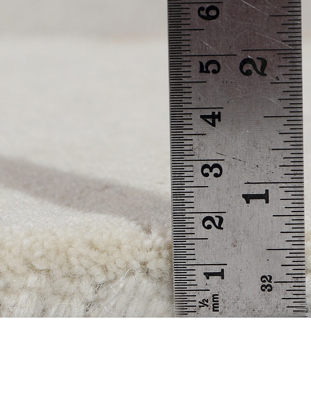 hand tufted wool rug pile height