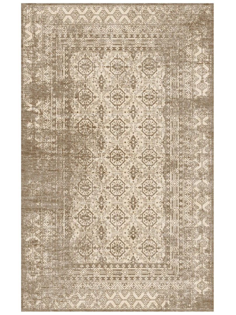 Reversible area rug with classic design