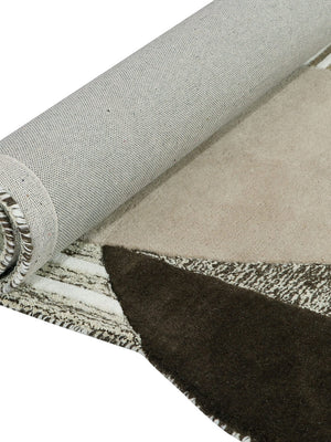 close view of tufted wool rug