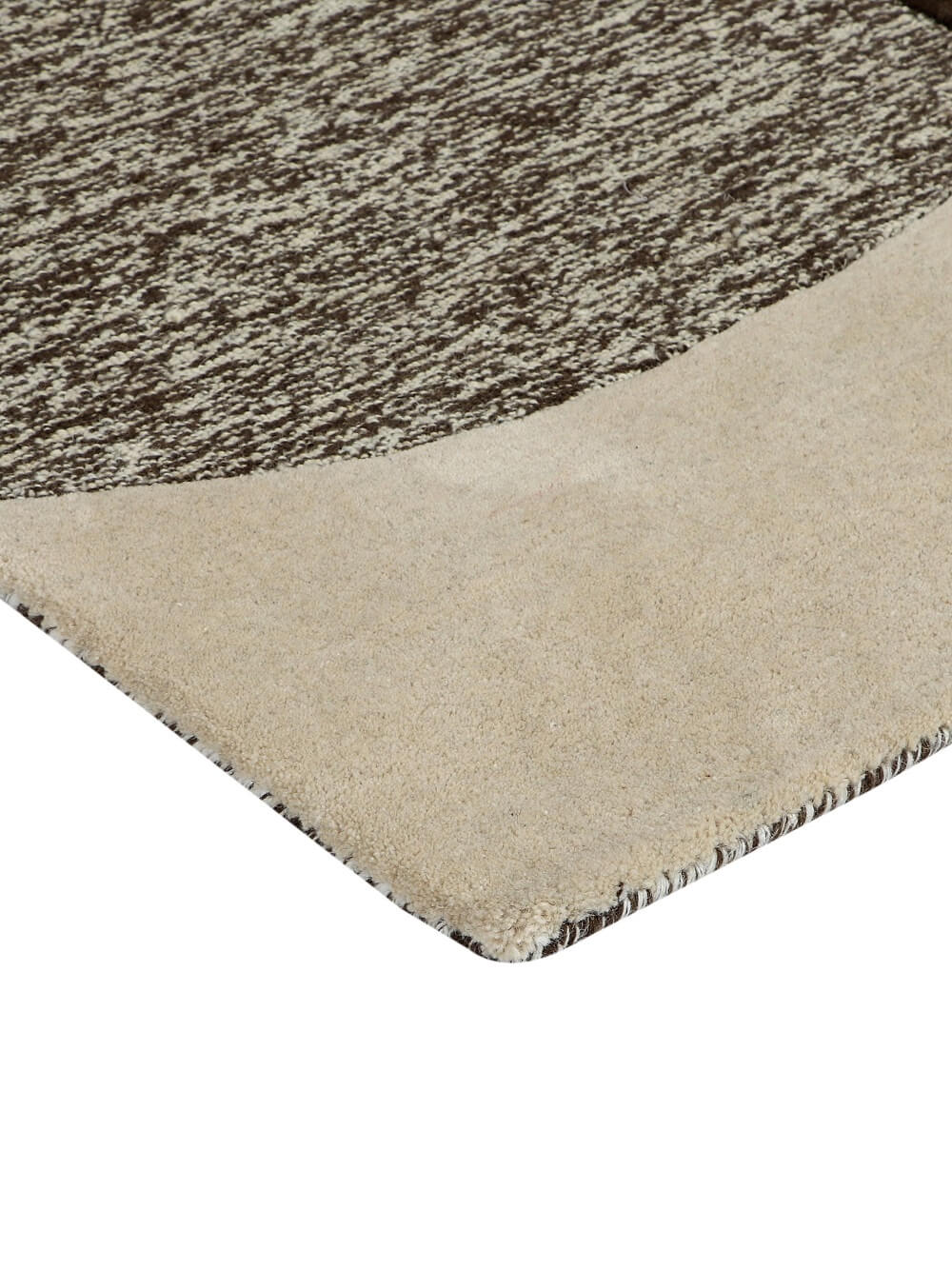 tufted wool area rug close up