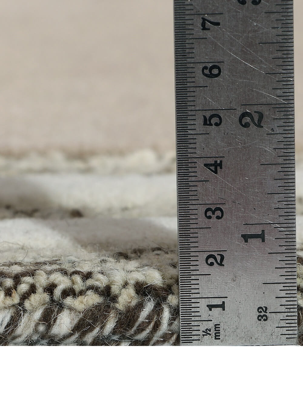 tufted wool rug pile height