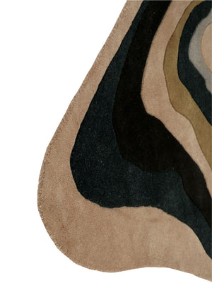 tufted wool rug corner