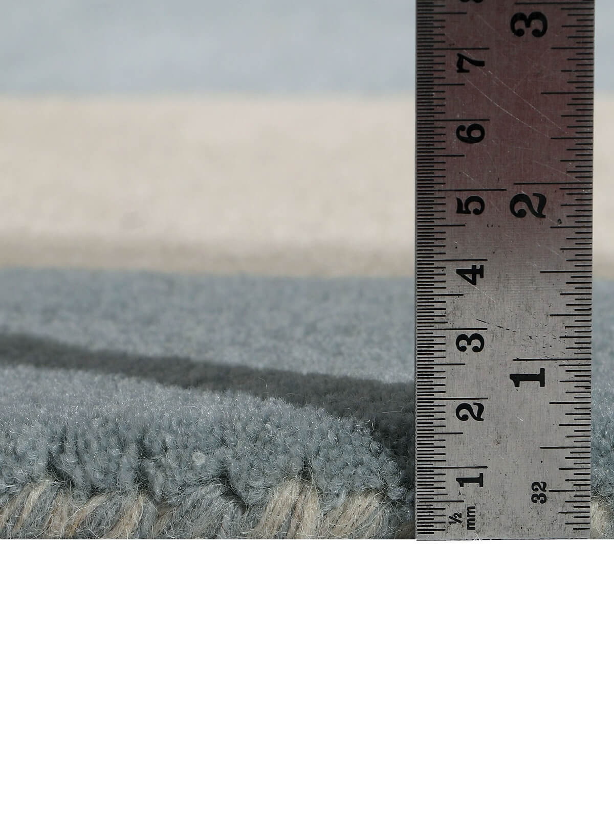 wool rug pile height