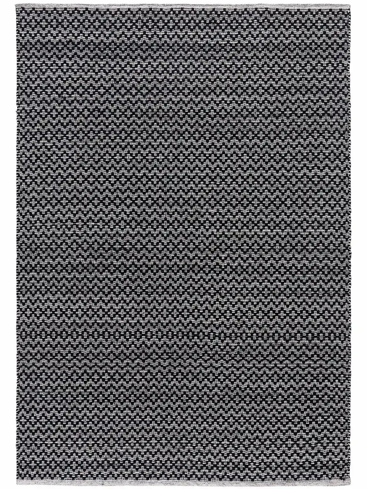 black and white wool flatweave area rug