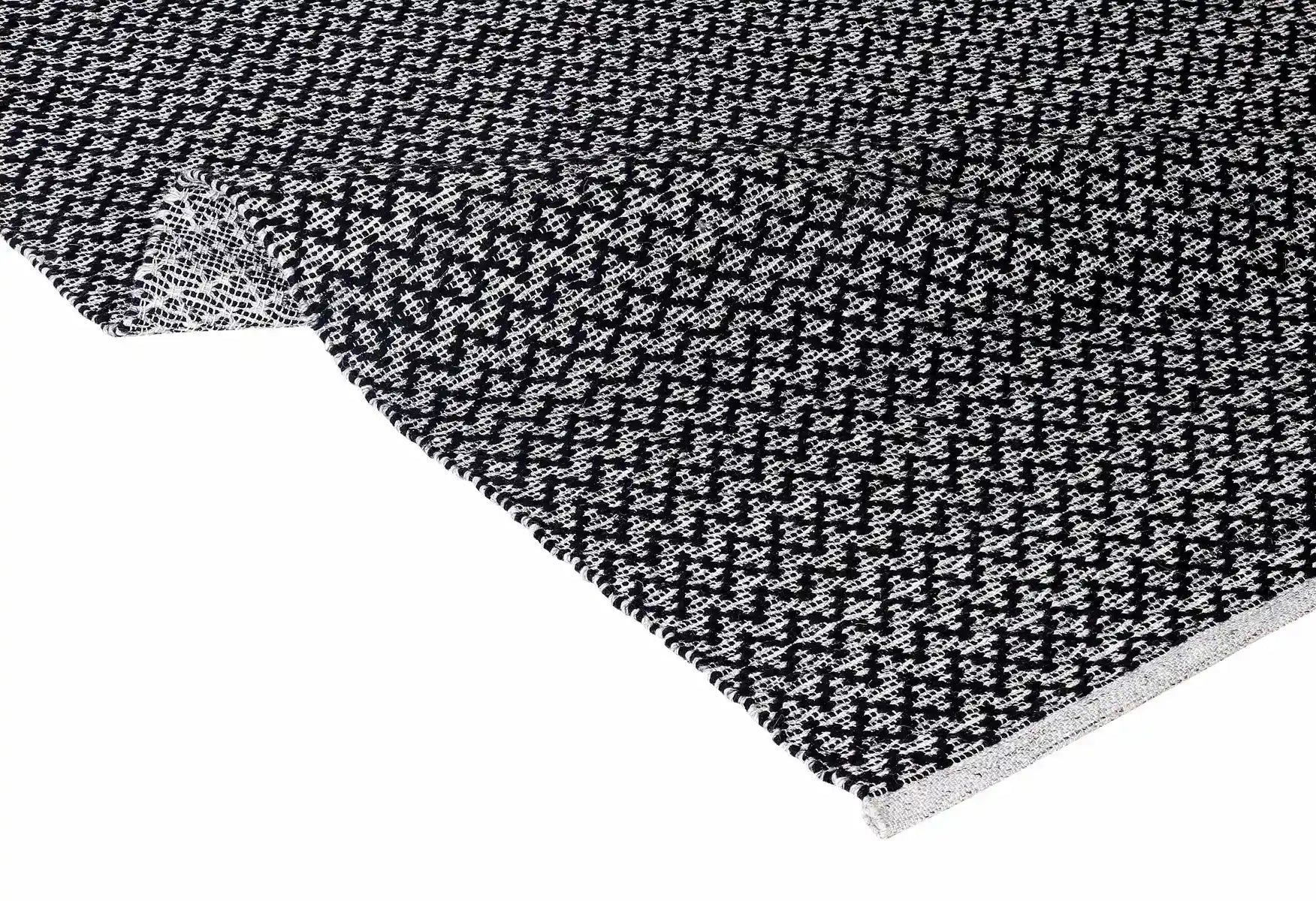 flat woven wool area carpet