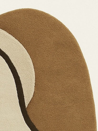 Close-up of a textured wool rug