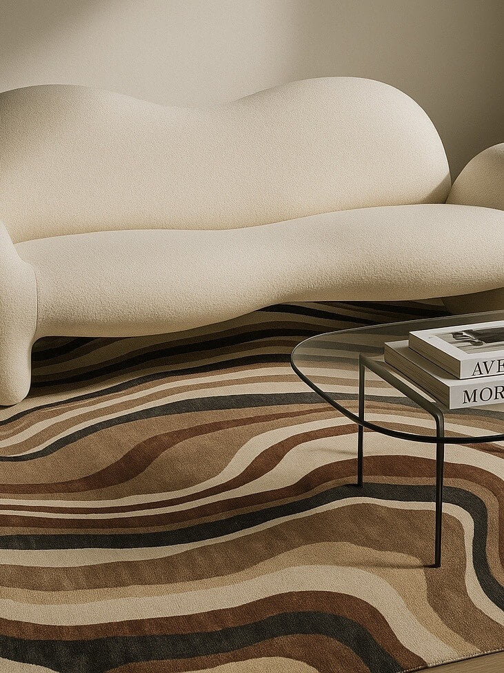 onyx hand tufted wool and viscose rug