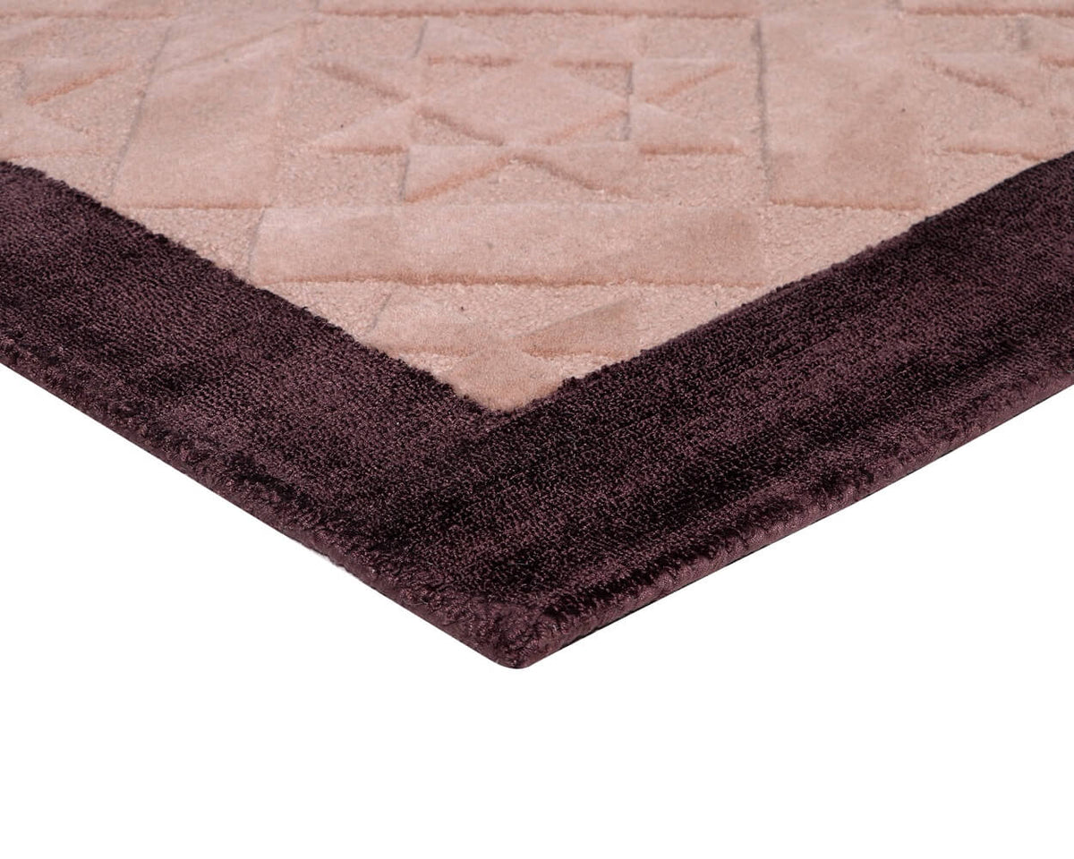 corner of the opulent tufted carpet