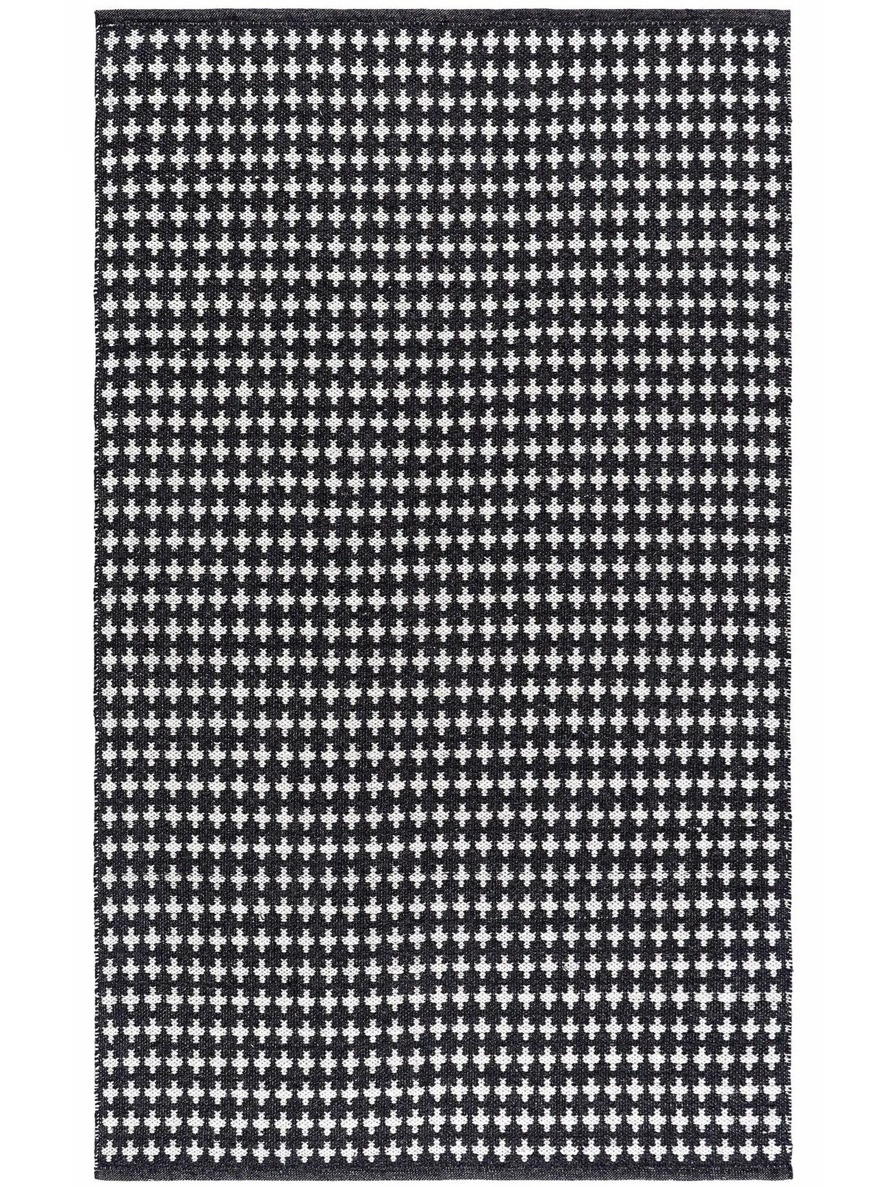 plus sign PET rug, handwoven