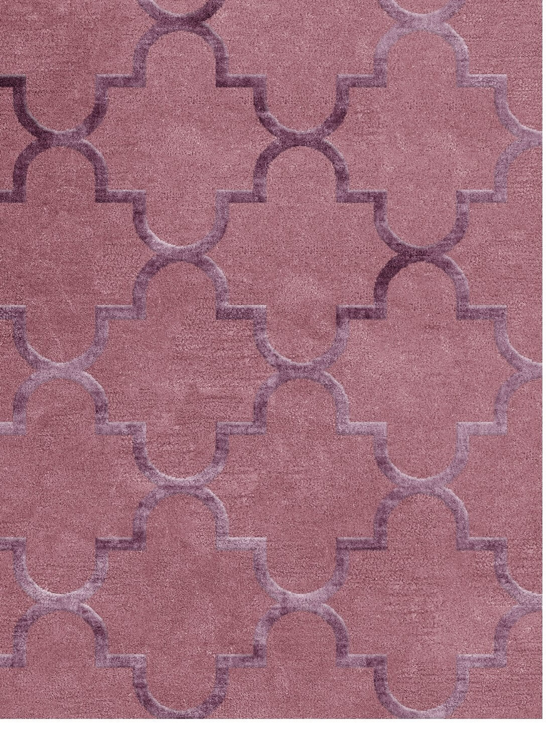 Close-up of a hand tufted rug