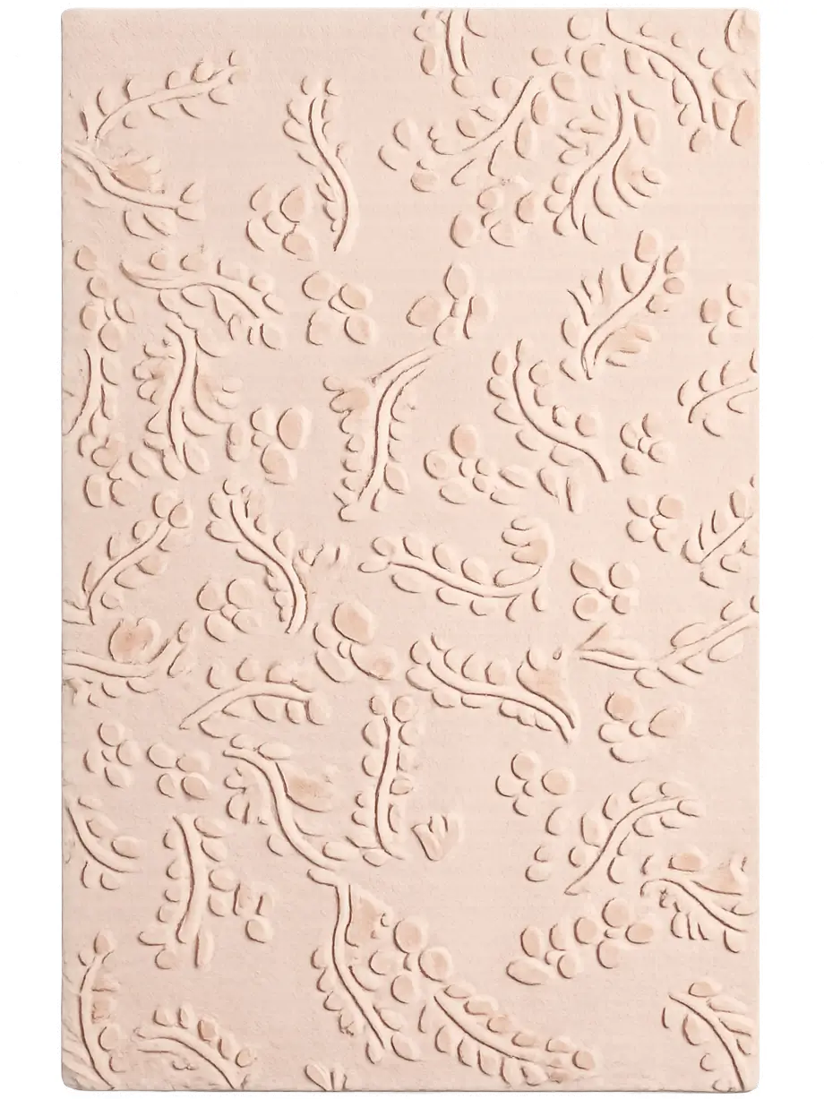 Botanical pattern hand tufted wool area rug