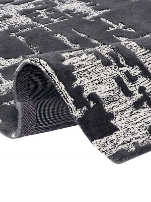 scupt tufted wool area rug